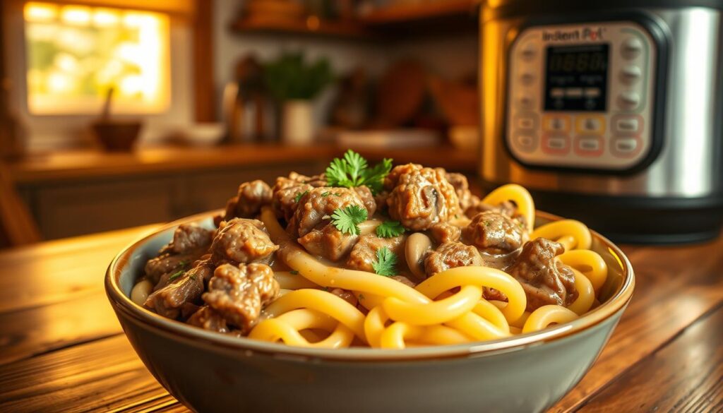 Instant Pot Ground Beef Stroganoff Recipe Instant Pot Ground Beef Stroganoff Recipe